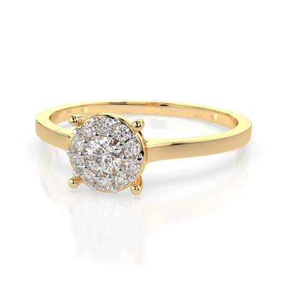 Solitaire Eternity Ring (Round), 0.1 ct — 101-10017/1(3.0)