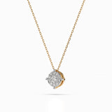 Diamond Eternity Necklace Round 0.1ct by Qutahia Jewellery