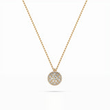 Illusion Diamond Necklace Round 0.23ct by Qutahia Jewellery
