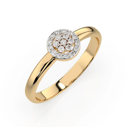 Illusion Ring (Round), 0.08 ct — 101-10072