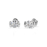Diamond Stud Earrings Round 0.6ct by Qutahia Jewellery
