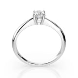 Solitaire Diamond Ring Round 0.35ct by Qutahia Jewellery