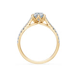 Oval Lab Grown Diamond Micro Pave Eternity Ring 1.5ct by Qutahia Jewellery