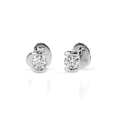 Solitaire Butterfly Earring (Round), 0.12 ct — 102-10016(2.5)