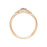 Solitaire Eternity Diamond Ring Princess 0.3ct by Qutahia Jewellery