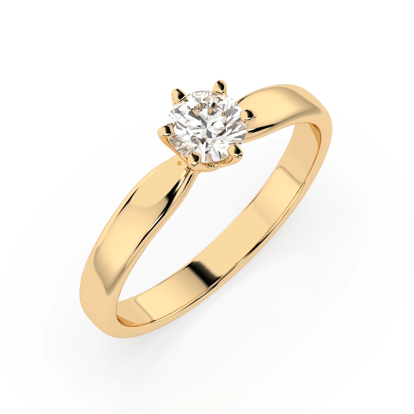 Solitaire Ring (Round), 0.35 ct — 101-10040(4.5)