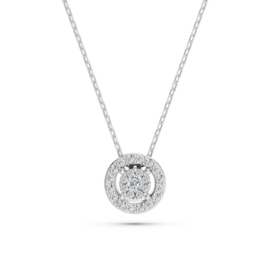 Illusion Necklace (Round), 0.03 ct — 104-10002(2.0)