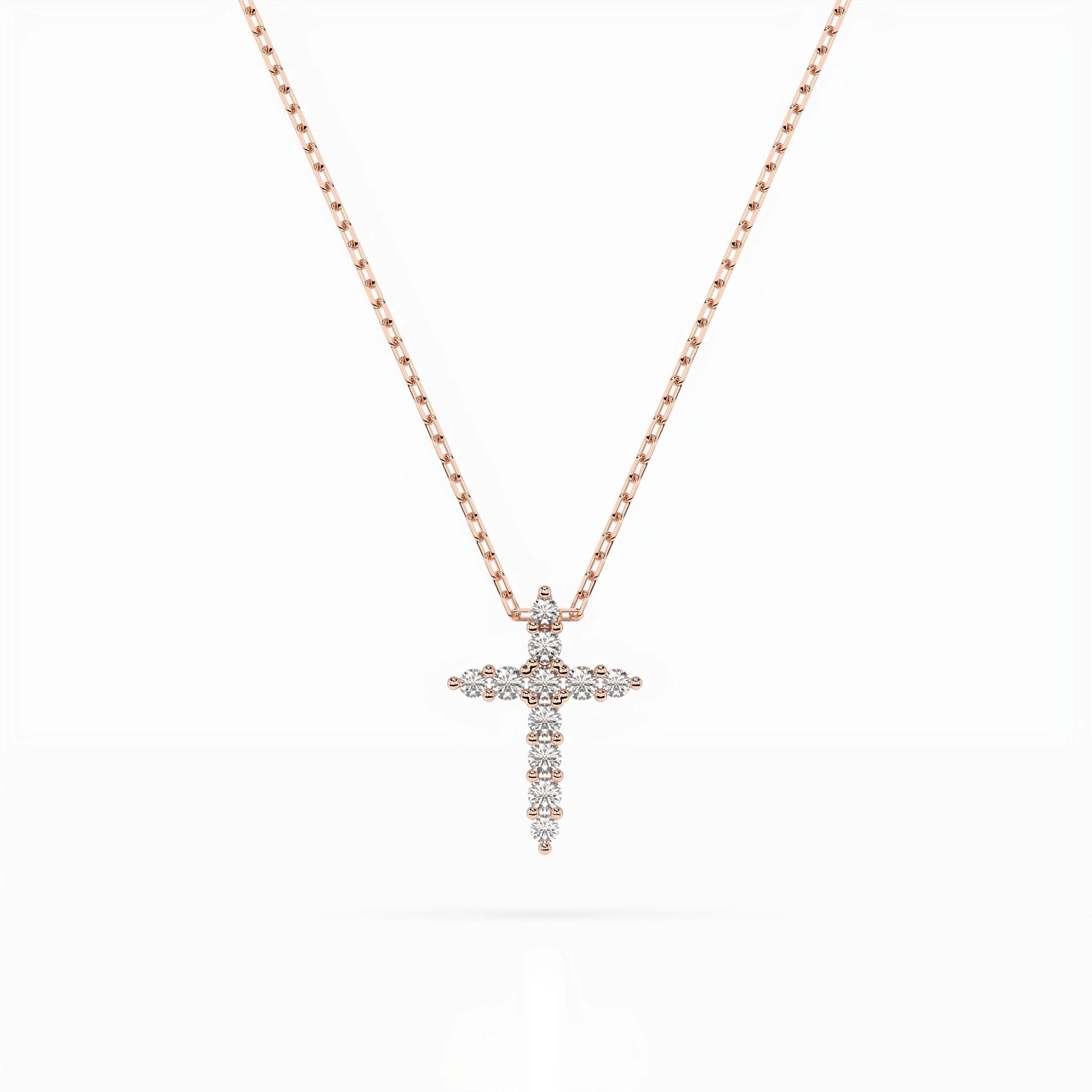 Minimalism Necklace (Round), 0.07 ct — 104-10020