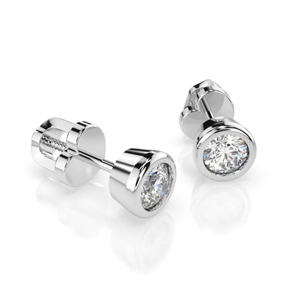 Solitaire Butterfly Earring (Round), 0.4 ct — 102-10010(3.7)