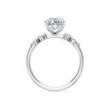 Oval Lab Grown Diamond Classic Pave Eternity Ring 2.0ct by Qutahia Jewellery