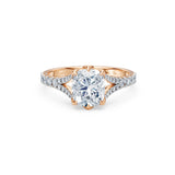 Cushion Lab Grown Diamond Micro Pave Eternity Ring 2.0ct by Qutahia Jewellery