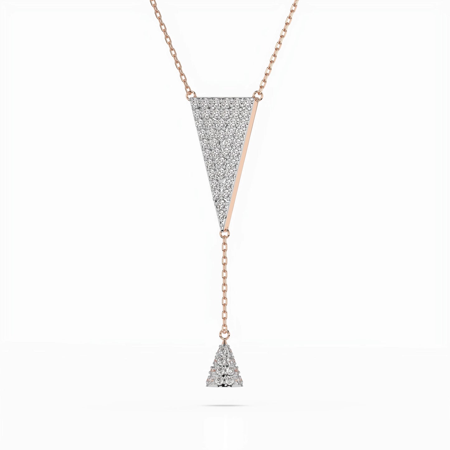 Minimalism Necklace (Round), 0.41 ct — 104-10018/2