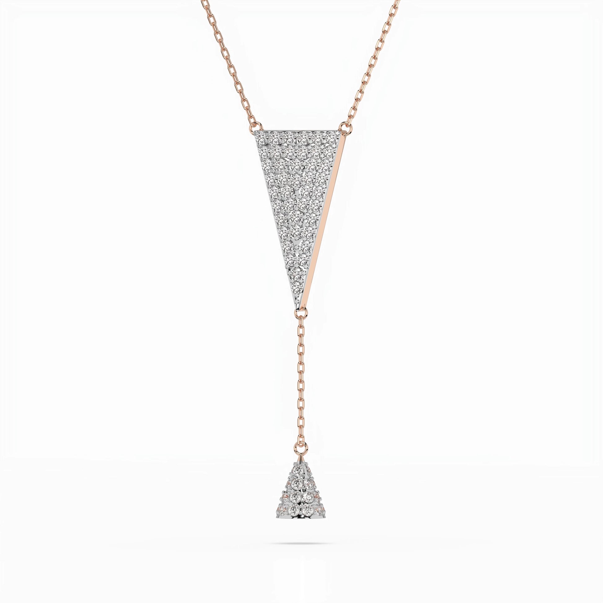 Minimalism Necklace (Round), 0.41 ct — 104-10018/2
