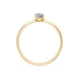 Solitaire Diamond Ring Round Brilliant 0.3ct by Qutahia Jewellery