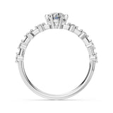 Solitaire Eternity Diamond Ring Round 0.4ct by Qutahia Jewellery