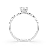 Solitaire Diamond Ring Round 0.25ct by Qutahia Jewellery