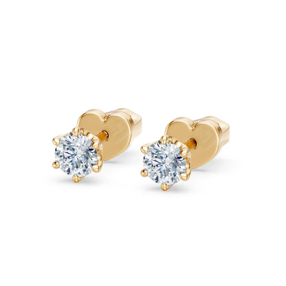 Solitaire Butterfly Earring, 0.5 ct — 102-10040/1(4.0)
