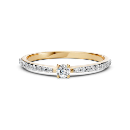 Solitaire Eternity Ring (Round), 0.1 ct — 101-10116/2(3.0)