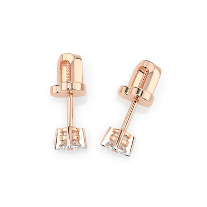 Solitaire Butterfly Earring (Round), 0.12 ct — 102-10025(2.5)