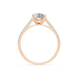 Cushion Lab Grown Diamond Pave Eternity Ring 1.5ct by Qutahia Jewellery