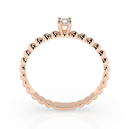 Solitaire Ring (Round), 0.06 ct — 101-10039(2.5)