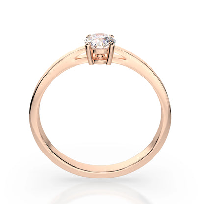 Solitaire Ring (Round), 0.25 ct — 101-10012/1(4.0)