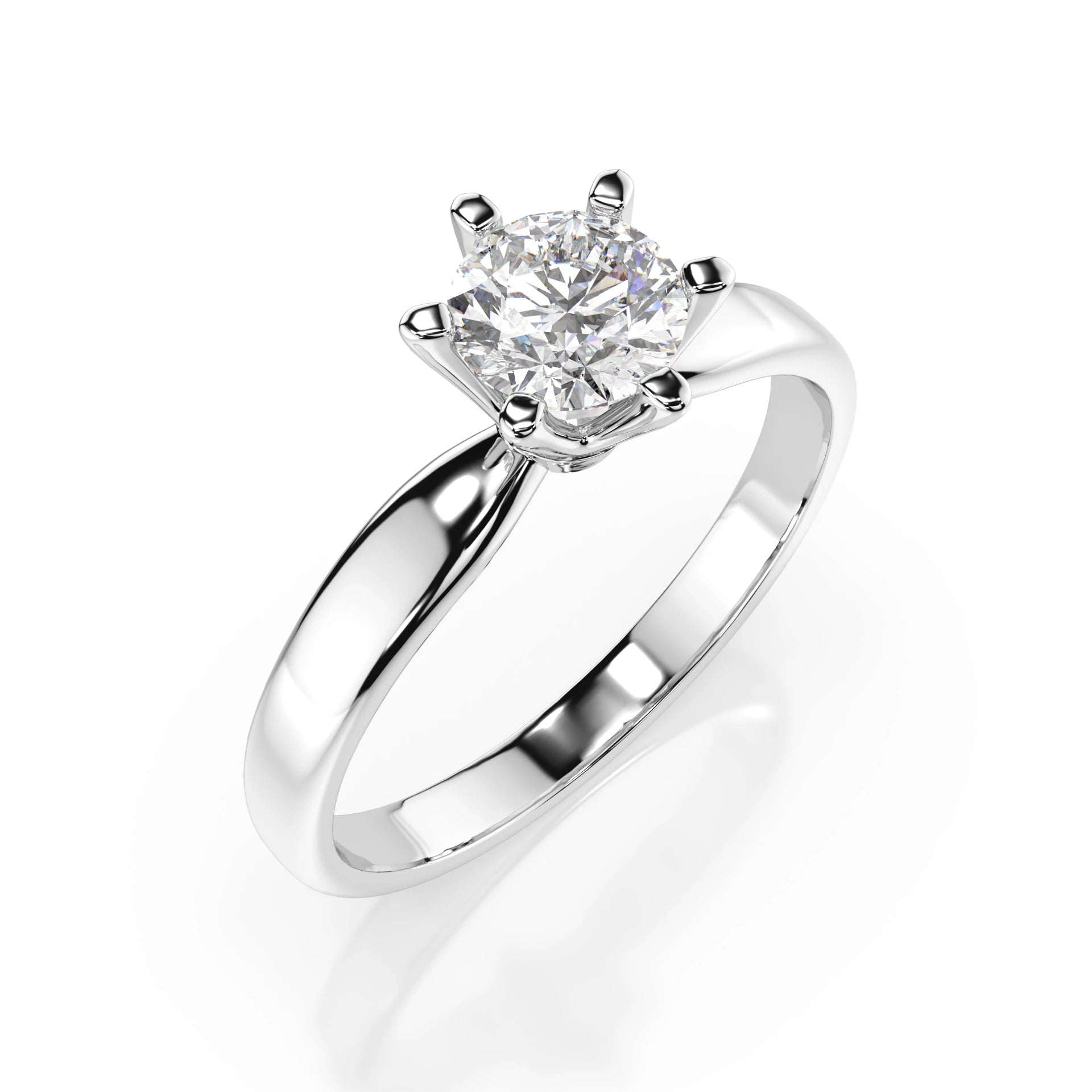 Solitaire Ring (Round), 0.5 ct — 101-10040(5.1)