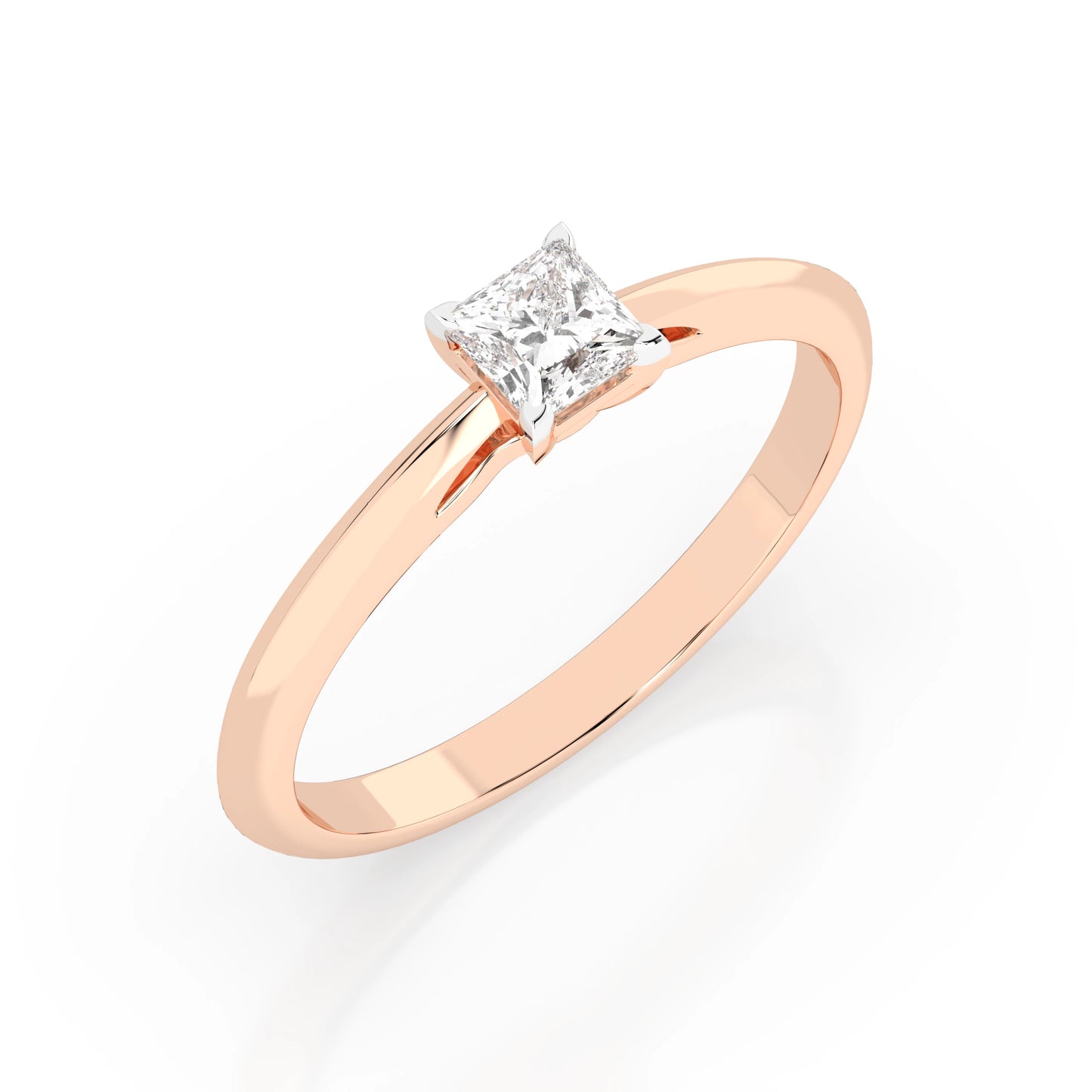 Solitaire Ring (Princess), 0.3 ct — 101-10190(0.30)PR