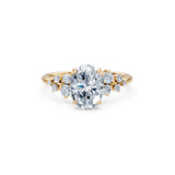 Oval Lab Grown Diamond Classic Pave Eternity Ring 2.0ct by Qutahia Jewellery