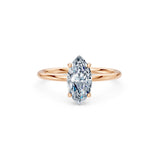 Marquise Lab Grown Diamond Micro Pave Engagement Ring 1.5ct by Qutahia Jewellery