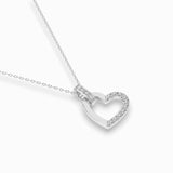 Delicate Diamond Necklace Round 0.18ct by Qutahia Jewellery