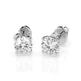 Diamond Stud Earrings Round 0.4ct by Qutahia Jewellery