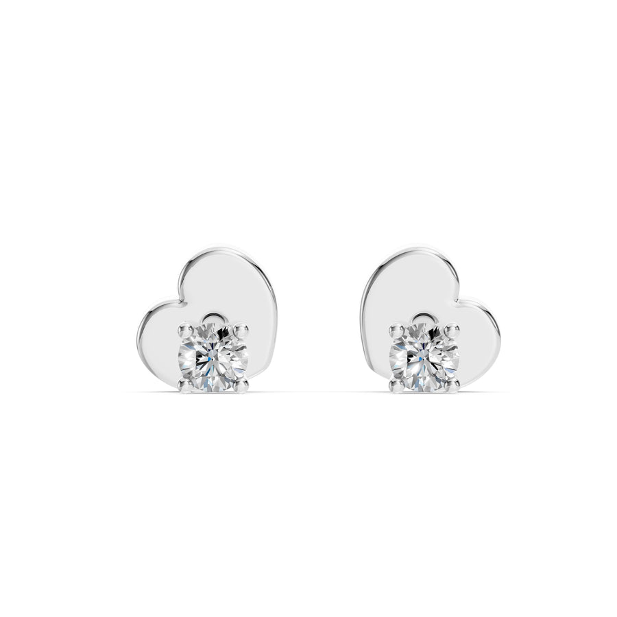 Solitaire Butterfly Earring (Round), 0.2 ct — 102-10012/1(3.0)