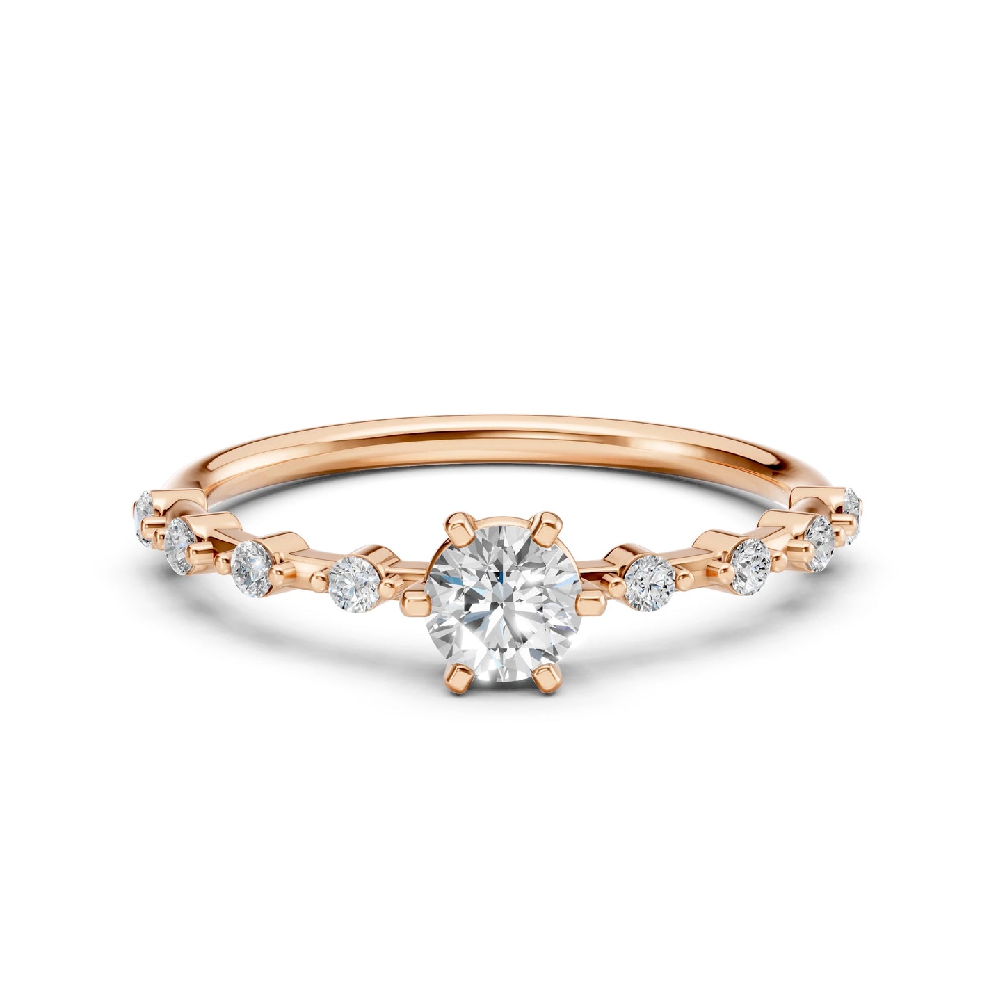 Solitaire Eternity Ring (Round), 0.4 ct — 101-10144(4.7)