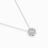 Diamond Eternity Necklace Round 0.1ct by Qutahia Jewellery