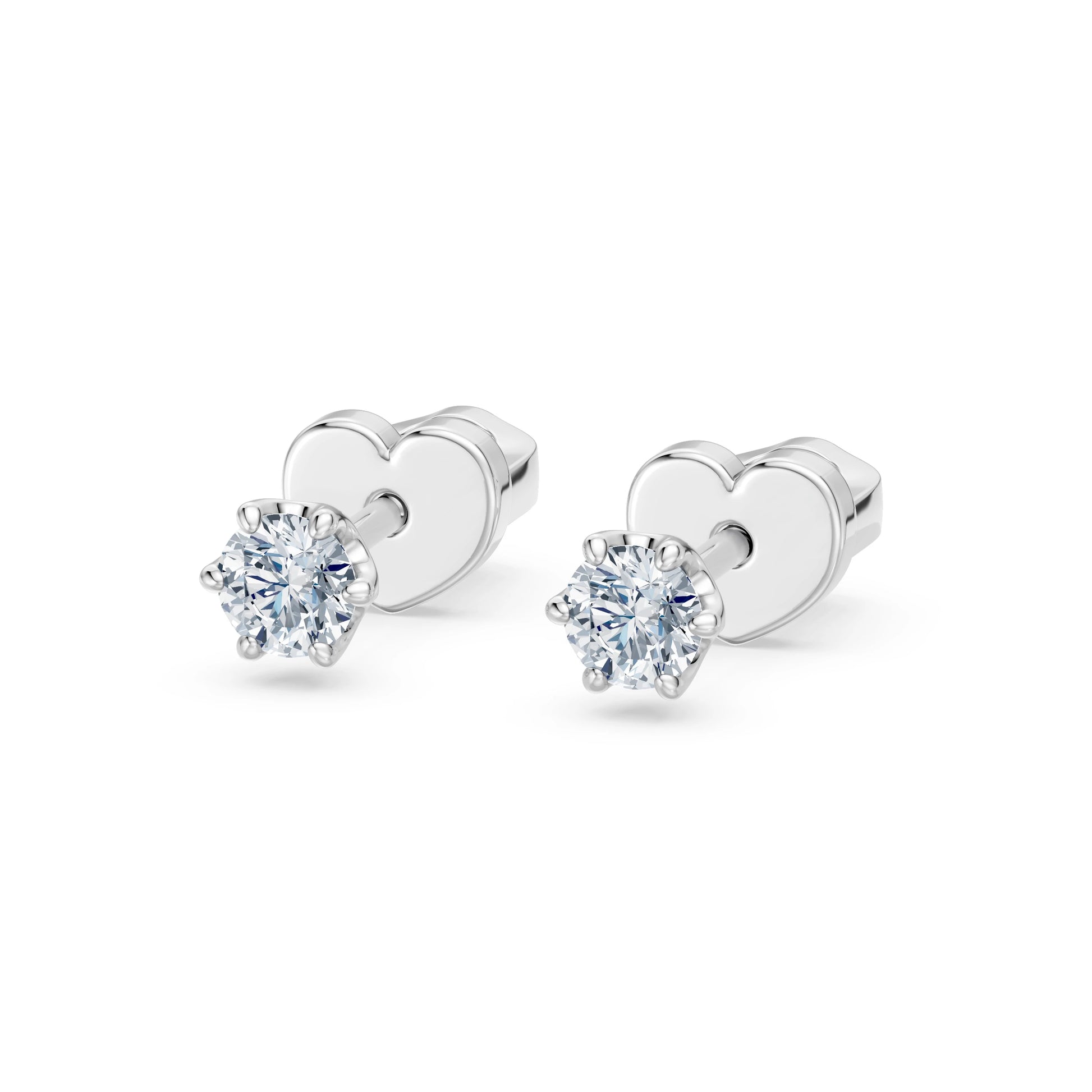 Solitaire Butterfly Earring, 0.2 ct — 102-10040/1(3.0)