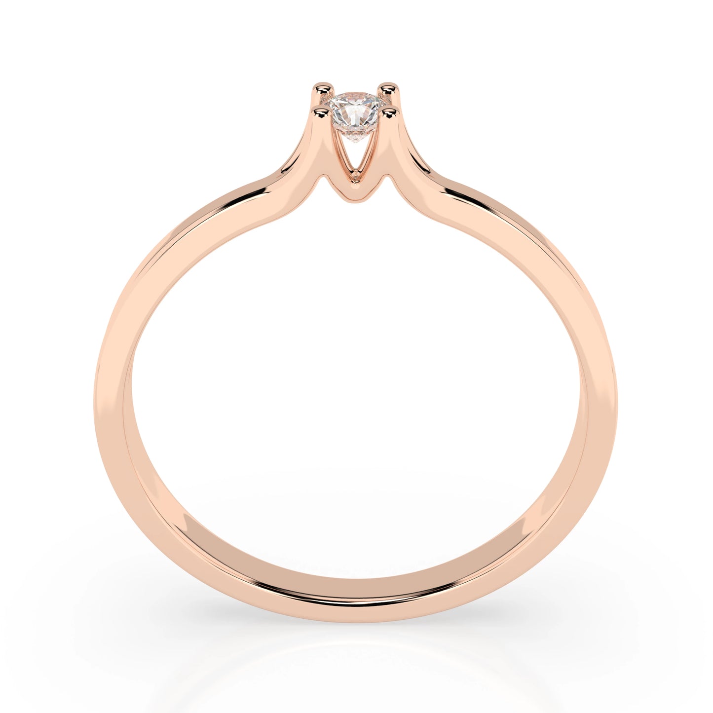 Solitaire Ring (Round), 0.06 ct — 101-10033(2.5)