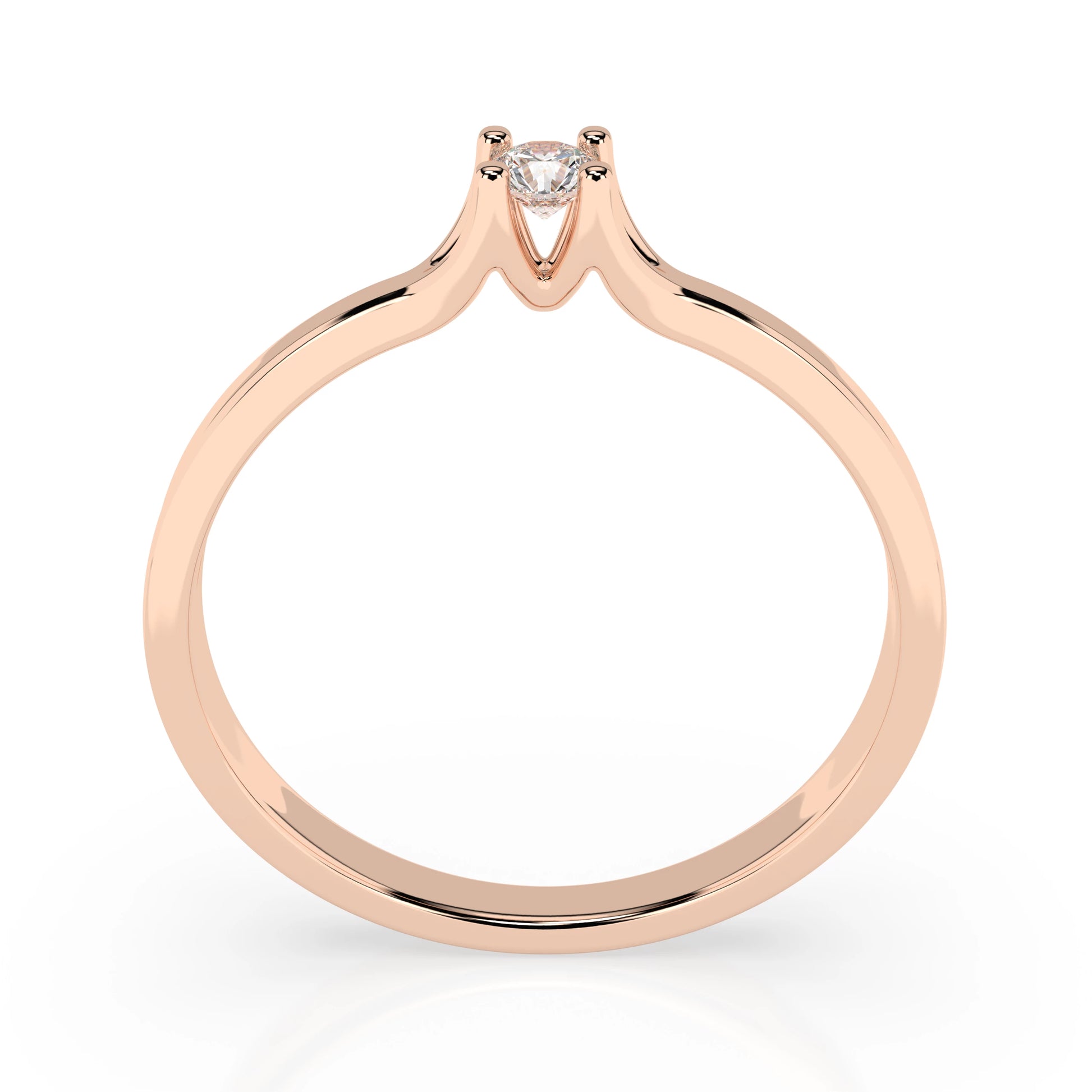 Solitaire Ring (Round), 0.06 ct — 101-10033(2.5)