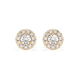 Diamond Eternity Earrings Round 0.24ct by Qutahia Jewellery