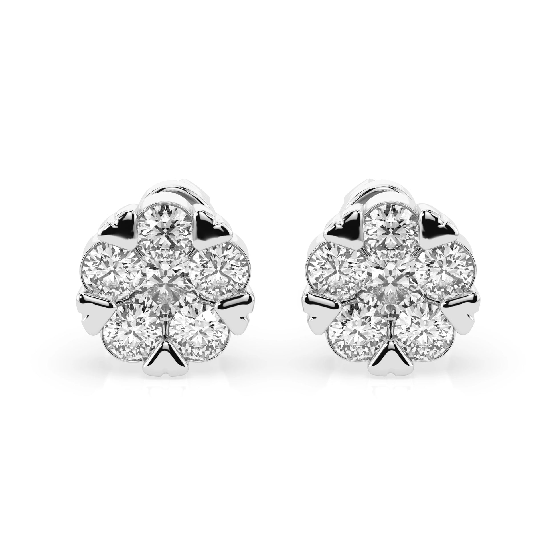 Illusion Earring (Round), 0.2 ct — 102-10015/2(3.0)