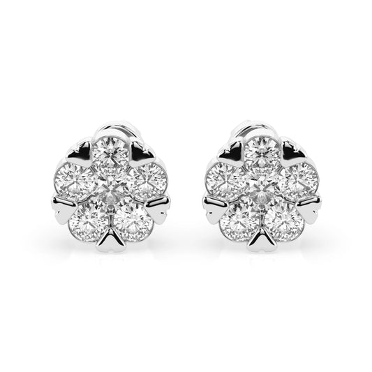 Illusion Earring (Round), 0.2 ct — 102-10015/2(3.0)