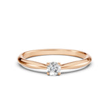 Solitaire Ring (Round), 0.2 ct — 101-10021(3.7)