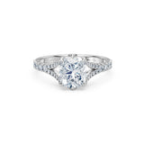 Cushion Lab Grown Diamond Micro Pave Eternity Ring 2.0ct by Qutahia Jewellery