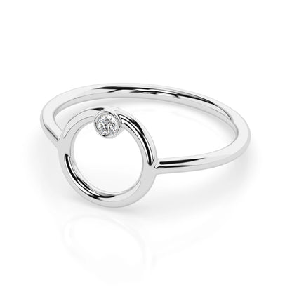 Minimalism Ring (Round), 0.03 ct — 101-10170