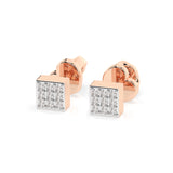 Illusion Earring (Round), 0.11 ct — 102-10063