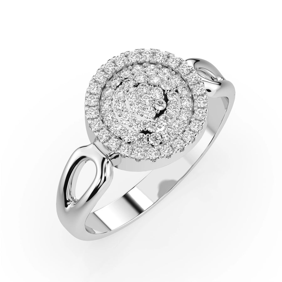 Illusion Ring (Round), 0.15 ct — 101-10073
