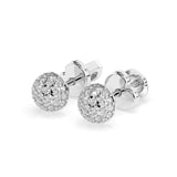 Illusion Diamond Earrings Round 0.32ct by Qutahia Jewellery