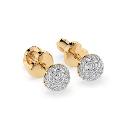 Illusion Earring (Round), 0.32 ct — 102-10090/1