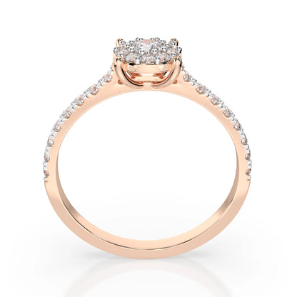 Solitaire Eternity Ring (Round), 0.1 ct — 101-10017(3.0)