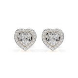 Illusion Diamond Earrings Round 0.17ct by Qutahia Jewellery